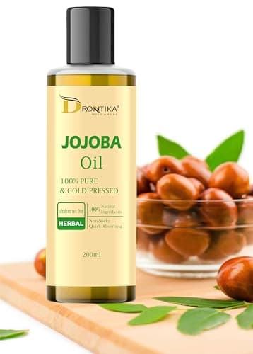 Drontika Wild & Pure Cold Pressed Jojoba Oil for Hair Growth, Face Glow & Skin – 200ml 100% Pure, Organic, Virgin & Unrefined | For Hair Growth, Radiant Skin & Moisturization 5