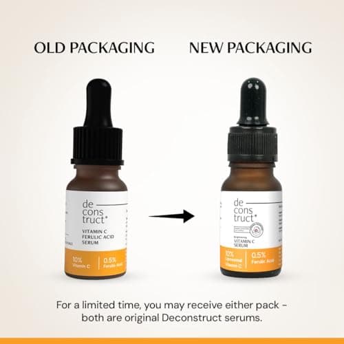 Deconstruct 10% Vitamin C Serum for Brightening| Powered by Liposomal Technology for Visible Glowing Skin|Targets Dull & Uneven Skin Tone |For Oily Skin| Co-Created With Dermatologists| Non-Irritating 2
