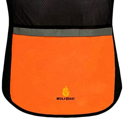 BNF®Unisex Reflective Bike Cycling Windproof Vest Running Sports Coat L Orange|Sporting Goods|Cycling|Cycling Clothing |Package Includes:1 Piece Cycling Vest