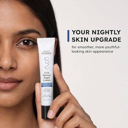 Daily Science 0.1% Retinol Night Cream | Liposomal Encapsulated Retinol + Vitamin C | Anti Aging Cream for Wrinkles, Fine Lines & Skin Firmness | Beginner Friendly Retinol Cream | For All Skin Types,  2