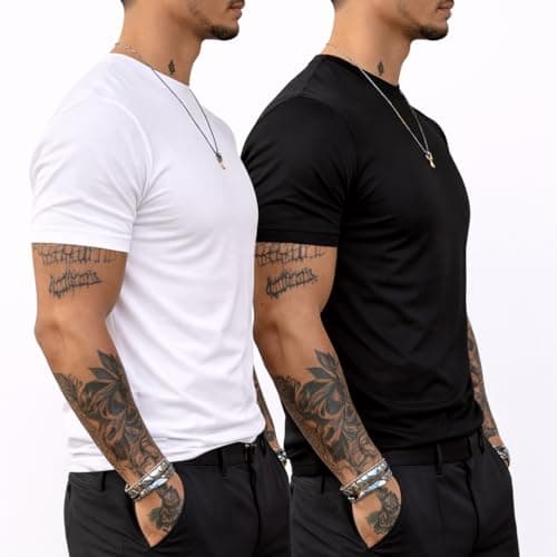 T Shirt For Man | Men T-Shirts | Tshirt For Man Solid Cotton Blend Half Sleeve Regular Men Round Neck Tshirts | T-Shirts | Stylish | Gym Wear For Workout | T-Shirt | Crew Neck | Multi-Colored 4