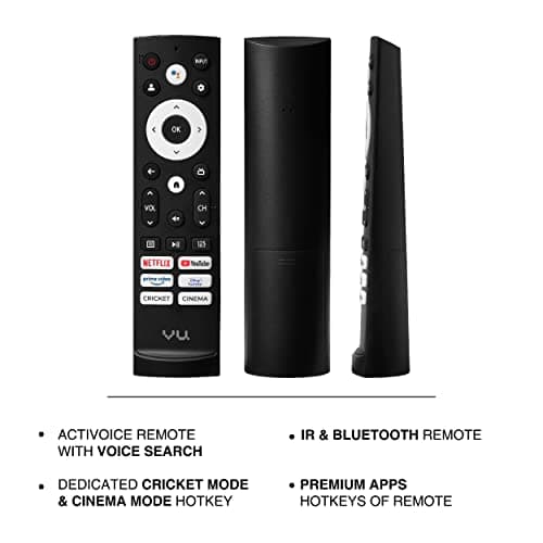 Vu 139 cm (55 inches) The GloLED Series 4K Smart LED Google TV 55GloLED (Grey) 5