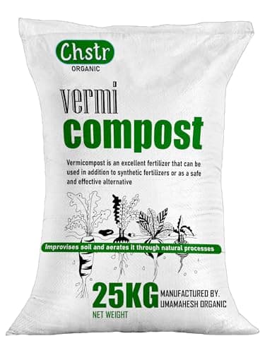 Chstr Vermicompost Organic Manure for Home Garden, Pots and Farming (25 Kg)
