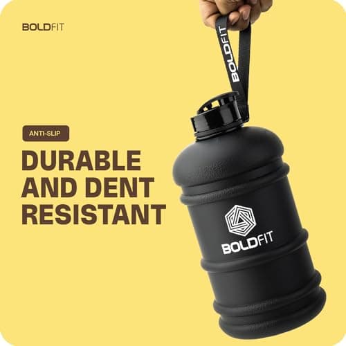 Boldfit 2 Litre Water Bottle, Black | Large Gym Water Jug for Men & Women | Sports Bottle for Hydration, Workout, Fitness, Travel & Outdoor Activities | BPA-Free Plastic 3