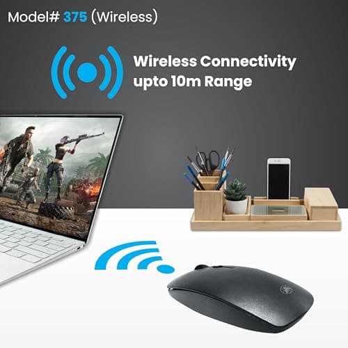 ProDot WM-375 Plug & Play Ergonomic Wireless Mouse I Adjustable DPI Optical Sensor 1000-1600 I 5M Key Press Life & Clickable Scroll Wheel I 2 Year Warranty I Compatible with Windows, iOS, Linux 4