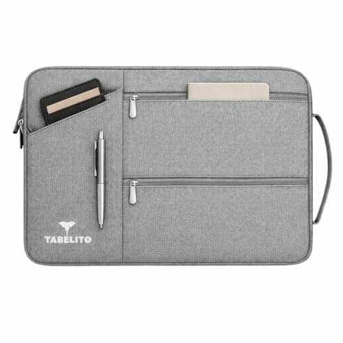 Tabelito®13.3 inch Laptop Bag Sleeve Sleeve Bag Cover for 13 inch Apple Mac Book Air Pro Retina 13 13.3 inch MacBook 13.3 inch and All Other laptops & Notebooks with Front Packet and Handle (Grey) 3