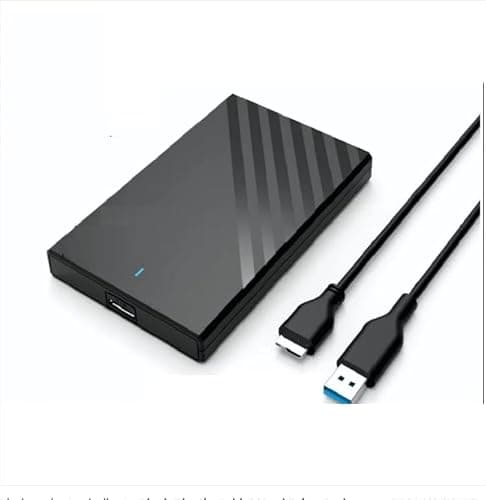 CARE CASE High-Speed Portable External Hard Drive USB 3.0, Compatible with PC, Mac, Laptop, PS4, Xbox, iPad, Tablet, Mobile (Black) (500 GB)