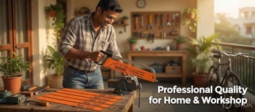 MIRANDA High Speed Steel Hand Hacksaw Blade 12 inch x 1/2 inch x 0.025 inch 18 TPI Orange Pack of 2 for Metal and Plastic Cutting 5