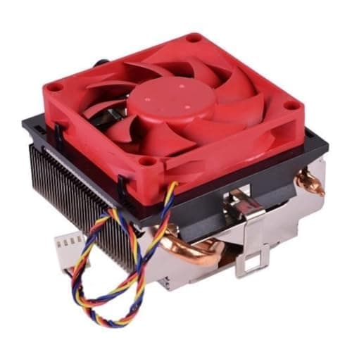 BUYFLUX CPU Cooler Heat Pipes Aluminum Heatsink 4-Pin PWM 70mm 3500 RPM Fan Pre-Applied Thermal Paste for AMD Socket FM2 FM1 AM3 AM2 1207 940 939 754 Desktop PC Computer