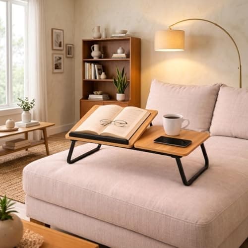 Simplifi Nest Foldable Laptop Bed Desk with Cooling Fan Slot | Adjustable Angle Portable Lap Table | Study & Work-from-Home Desk for Bed, Sofa & Floor 2