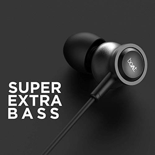 Boat Bassheads 152 in Ear Wired Earphones with Mic(Active Black) 2