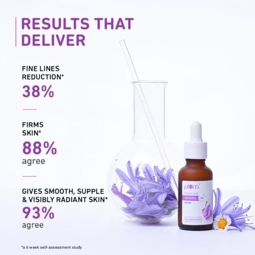 Plum 1% Retinol Advanced Anti Aging Night Face Serum with Bakuchiol | Boosts Collagen, Reduces Fine Lines & Wrinkles | Retinol Serum for Face | for Women & Men | Suits All Skin Types | 20ml 5
