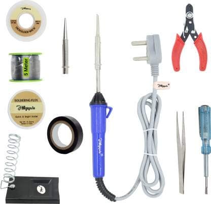 Walkers Hillgrove 10In1 Biggers 25W Corded Electric Soldering Iron Kit 25 W Simple (Flat, Conical Tip)