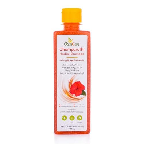Ramcare Hibiscus Shampoo for Hair Growth and Hair Fall Control Dry & Frizzy Hair, Paraben Free, Sulphate Free, For Men and Women - 250ML