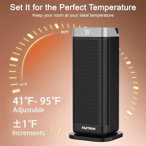 FASTRON 2000W PTC Space Heater for Indoor Use | Fast Heating Portable Electric Heater with Remote, 12H Timer, 70° Oscillation, Large Ceramic Room Heater for Bedroom, Office & Home Safety Protection 3