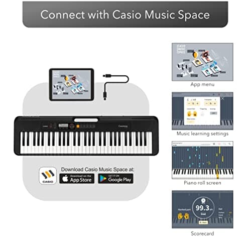 Casio CT-S200 Casiotone 61-Key Portable Keyboard (Black) 3