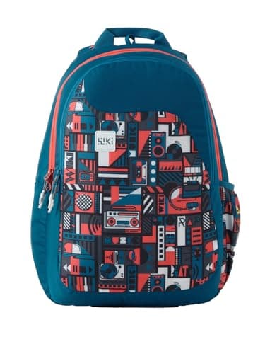Wildcraft Wiki 1 30L Laptop Backpack for Men & Women | Fits 15.6 inch Laptop | Padded Shoulder Straps, Multi Compartments, Anti-Theft Zippers | School & College Bag | Music Pattern Multi