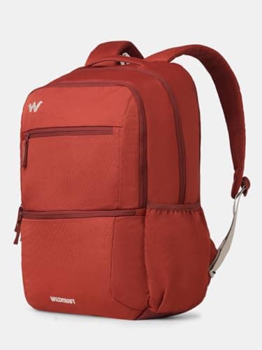 Wildcraft Ranger 40 Laptop Backpack With RainCover for Man & Women, 40L Ideal bags for men Office use/School/College Boys and Girls, 2 Compartment Bag, Red 3