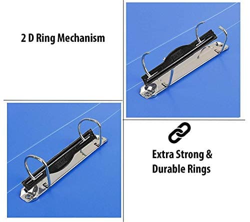2D Ring Binder File,Plastic File Folder Legal Size Tough & Durable Ring Binder (F/S-Legal 2D Blue - 2) 5