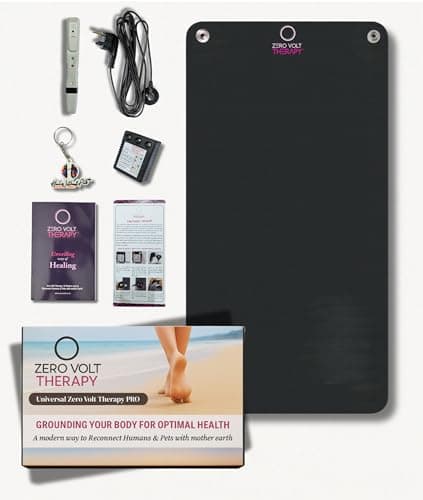 Zero Volt Therapy Universal Pro Earthing Mat Kit | 30x13.75 Inch | 100% Natural Rubber + Carbon | Dual-Sided Grounding Mat for Better Sleep, Stress Relief & Pain Relief | Made in India