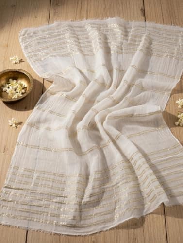 INBMORA Women Pure Mal Chanderi Kurta Pant Dupatta Set | White Embroidered Ethnic Suit Set for Women | Floral Embroidery Kurta with Mul Cotton Dupatta (IN, Alpha, 2XL, Regular) 4