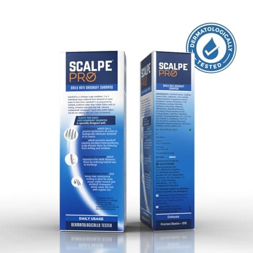 Scalpe Pro Daily Anti-Dandruff Shampoo | Removes Dandruff from Source | Prevents Itching & Irritation | Scalpe Science | Climbazole Formulation | Dermatologically Tested | For Women & Men | 400ml 5