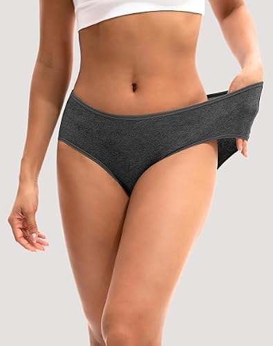 LOURYN KOULYN® Womens Underwear Cotton Hipster Panties Regular & Plus Size 6-Pack (XL) 2