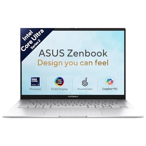 ASUS Zenbook 14 (2026),Intel Core Ultra 5 225H,Intel Arc iGPU,16GB/1TB,FHD+ OLED,Touchscreen,14"(35.5 cm),Windows 11,M365 Basic(1Y)* Office24,Foggy Silver,1.28 Kg,UX3405CA-QL1111WS,Thin & Light Laptop
