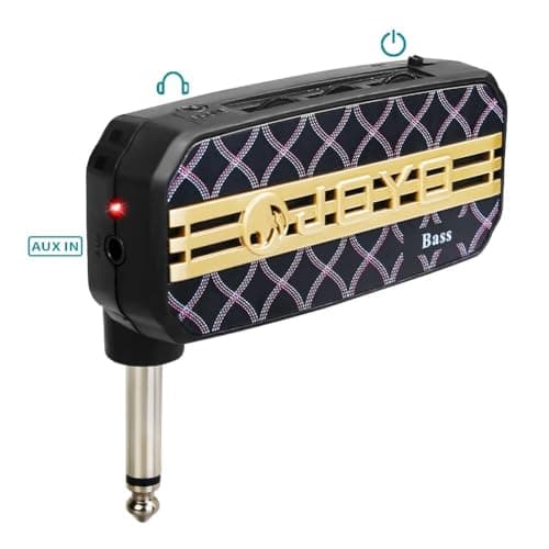 TechnoBuyers JOYO Bass Guitar Headphone Amp Bassist Pocket Mini Practice Amplifier with Aux in 2