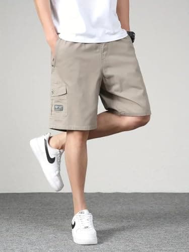 STREET BOYS Classic Men's Ribbed Cotton Relaxed Shorts || Half Pant with Drawstring & 4 Pockets || Men Shorts Casual || Shorts Pant for Men (in, Numeric, 34, Men, Light Grey) 4