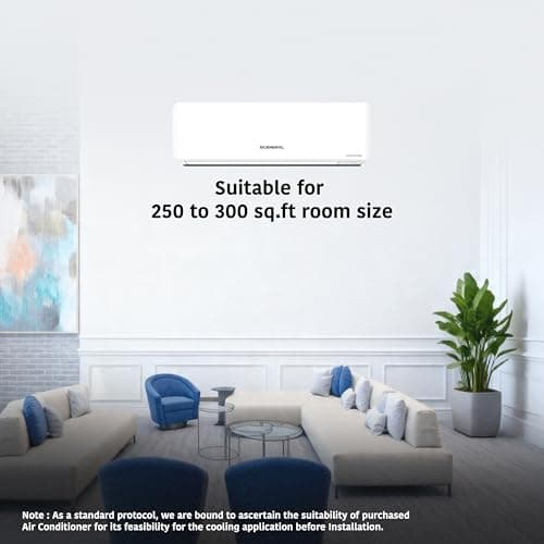 GENERAL 2 Ton BEE 2026 4 Star Rated,Inverter Split AC(Copper,7040W,Powerful Cooling,15m Long Reach Airflow,4 Way Swing,55°C Max,Suitable for 250~300 Sft,ASGG24CGAA-B, White,Free Standard Installation) 4