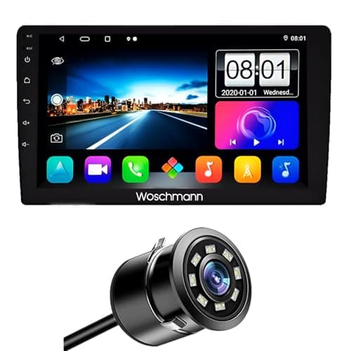 Woschmann-Car Android System Touch Screen 9 Inch| TS9Pro Car Android Player|4GB/64GB|4th Gen|4Core|IPS Display|GPS & Bluetooth|WiFi & FM| Steering Control| LED Camera Included with Car Music System