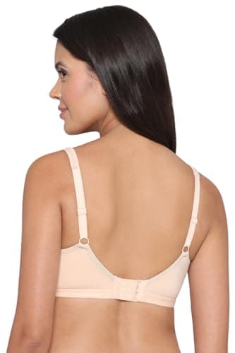 Wacoal Women’s Basics Essentials|Non-Padded|Non-Wired|Full Cup|Everyday Wear|Cotton Blend|T-Shirt Bra Beige (34DD) 3