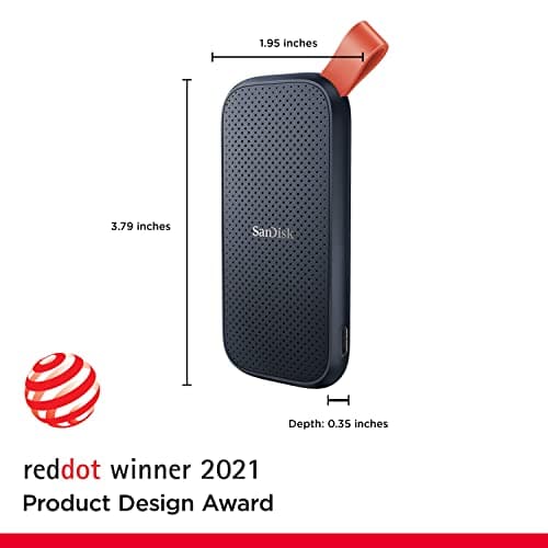 SANDISK 1TB Portable SSD, 800MB/s R, USB 3.2 Gen 2, Rugged SSD with Upto 2 Meter Drop Protection, Type-C to Type-A Cable, PC & Mac Compatible, 3 Y Warranty, External SSD (SDSSDE30-1T00-G26) 2