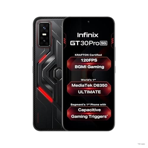 Infinix GT 30 Pro 5G+ | Dimensity 8350 Ultimate | Octa Core Processor | 6.78" AMOLED Display | 5500 mAh Battery | (Dark Flare, 12GB RAM + 256GB Storage) 3