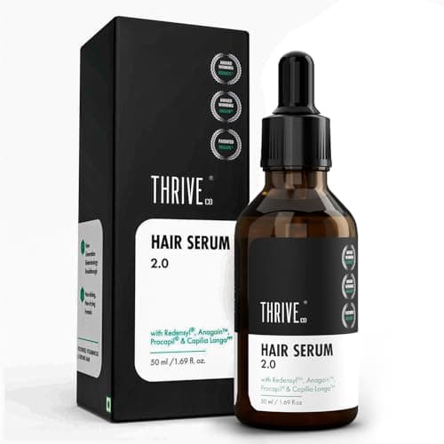 ThriveCo Hair Growth Serum For Scalp, 50ml |Advanced Patent Filed Clinically Proven Scalp Treatment for Hair Fall Control & Regrowth | British Medical Publication | Redensyl, Anagain, Regendil®, Rosem
