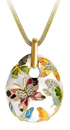 YouBella Gifts Enamel Multicolor Stylish Latest Gold Plated Jwell Pendant Necklace and Earrings Jewellery Set for Women and Girls 4