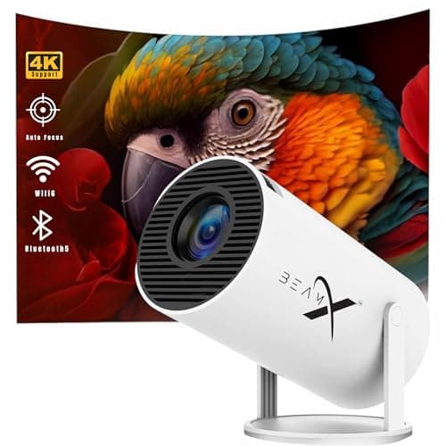 BEAMX Vision Pro Fully Smart Android 13 | H713 Chipset | TF Card | Miracast | 4k Support | 4D Keystone Adjustment | Compatible with TV Sticks, Windows, iOS, Android, Gaming Consoles