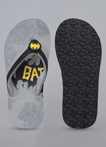 Kidsville Official DC Comics Batman Printed Boys Flip-Flop | Soft, Non-Slip, Indoor, Outdoor, House Slipper, Comfortable & Durable Footwear for Children 3
