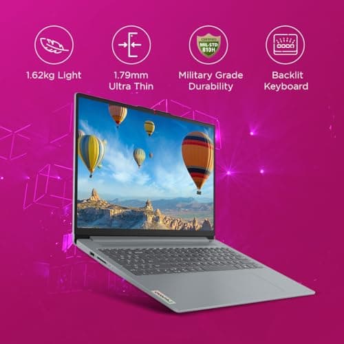 Lenovo IdeaPad Slim 3, AMD Ryzen 5 5625U, 16GB RAM, 512GB SSD, FHD 15.6"(39.6cm), Windows 11, Office Home 2024, Grey + Kaspersky Plus 1 Device 1 Year (Physical Pack) 4