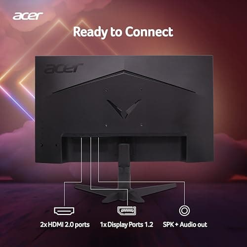 acer Nitro VG240Y X1 23.8 Inch IPS Full HD Backlit LED Gaming Monitor I 0.5 MS Response I 200Hz Refresh Rate I SRGB 99%, HDR 10 I 2xHDMI, 1xDP I Stereo Speakers I AMD FreeSync Premium I Eye Care 4