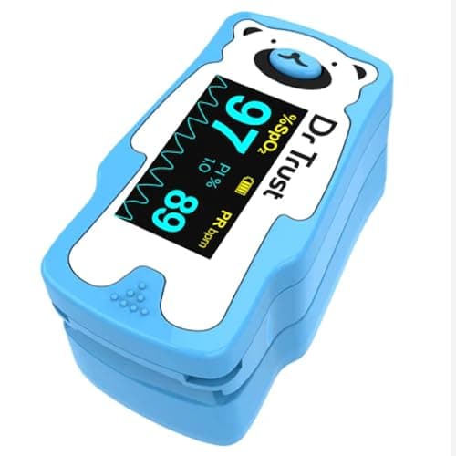 Dr Trust Paediatric Finger Tip Pulse Oximeter for kids Sp02 check (Blue) 212