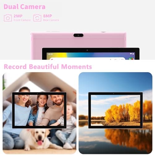 PEICHENG Android 15.0 Tablet 10 Inch 18GB RAM+128GB ROM + 2TB Expandable Tab Set with Keyboard/Case/Mouse/Pencil, 2.0GHz Quad-Core Processor, HD IPS Display 5