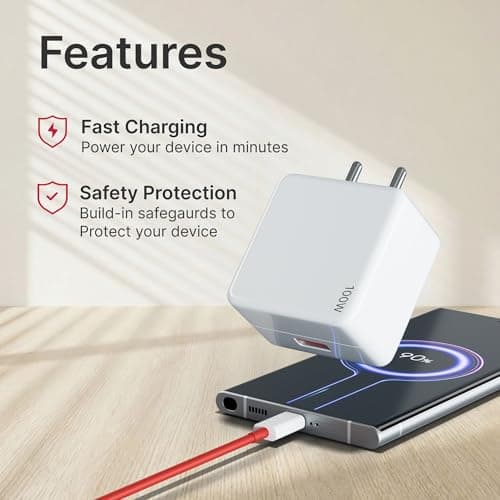AILKIN 100W Charger Adapter for Fast Charging | 100W Warp/Dash/Adapter Compatible for Oneplus 13/13R/12/12R/11/11R/10/10 Pro/9/8/ 8T/7/Nord/CE 3 & Other Devices by ail-kin 3