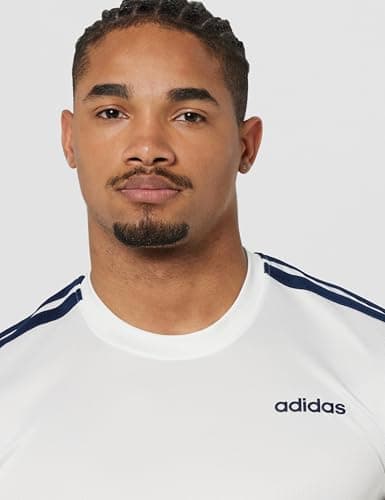 Adidas Men Polyester CLASSIC 3S TEE,Sports T-Shirts,WHITE , Medium 4