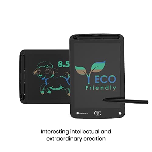 Portronics Ruffpad 8.5M Multicolor LCD Writing Pad with Screen 21.5cm (8.5-inch) for Drawing, Playing, Handwriting Gifts for Kids & Adults, India's first notepad to save and share your child's first c 3