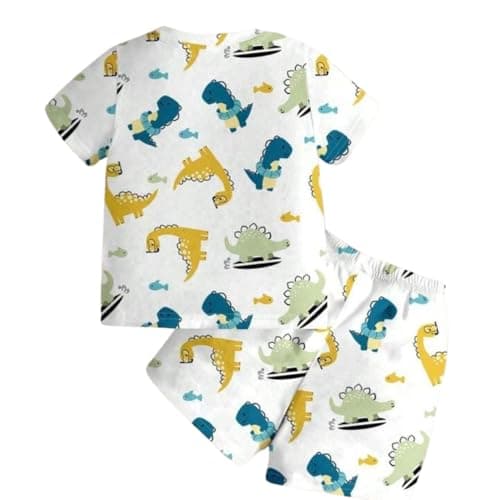 Shree Shyam Kids clothes for boys set – cotton tshirt shorts combo, soft printed outfit, half sleeve round neck, breathable summer wear for baby boy, kids summer wear dress boy 2