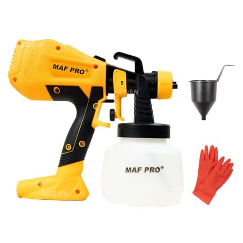 MAF PRO MPSG-3508 550W Electric Paint Spray Gun with 3 Modes | 1000ml Cup Volume | Adjustable 1-2.5mm Nozzle | Variable Flow | Lightweight DIY & Professional Tool for Walls, Furniture & Automotive 2