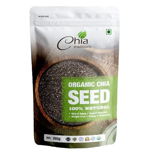 Acme Products Premium Raw Chia Seeds (250g) – High Fiber, Omega-3 Rich Superfood – Gluten-Free, Vegan – Energy Booster for Weight Loss, Digestion & Smoothies – Zip Lock Pouch