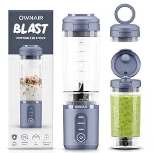 OWNAIR Portable Blender For Smoothie And Juices | 180W USB-Rechargeable | Portable Blender with 470ml Free Sipper Jar | 6000mAh Battery |For Smoothies, Shakes & Baby Food